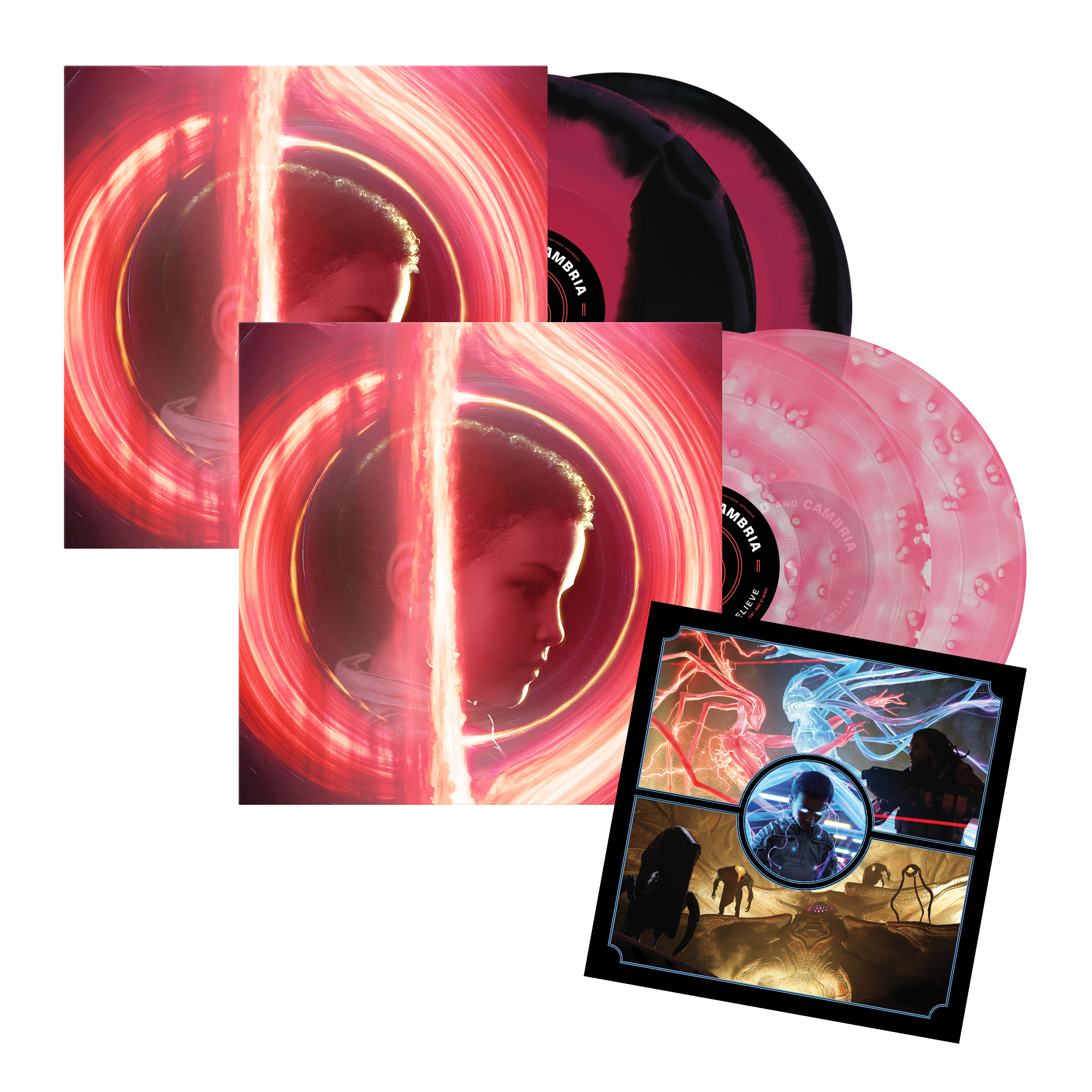 Vaxis: Act III: The Father Of Make Believe - Artist Store Exclusive Magenta / Black Swirl Vinyl 2LP & Magenta “Blind Side’s Brain” 2LP Signed Bundle
